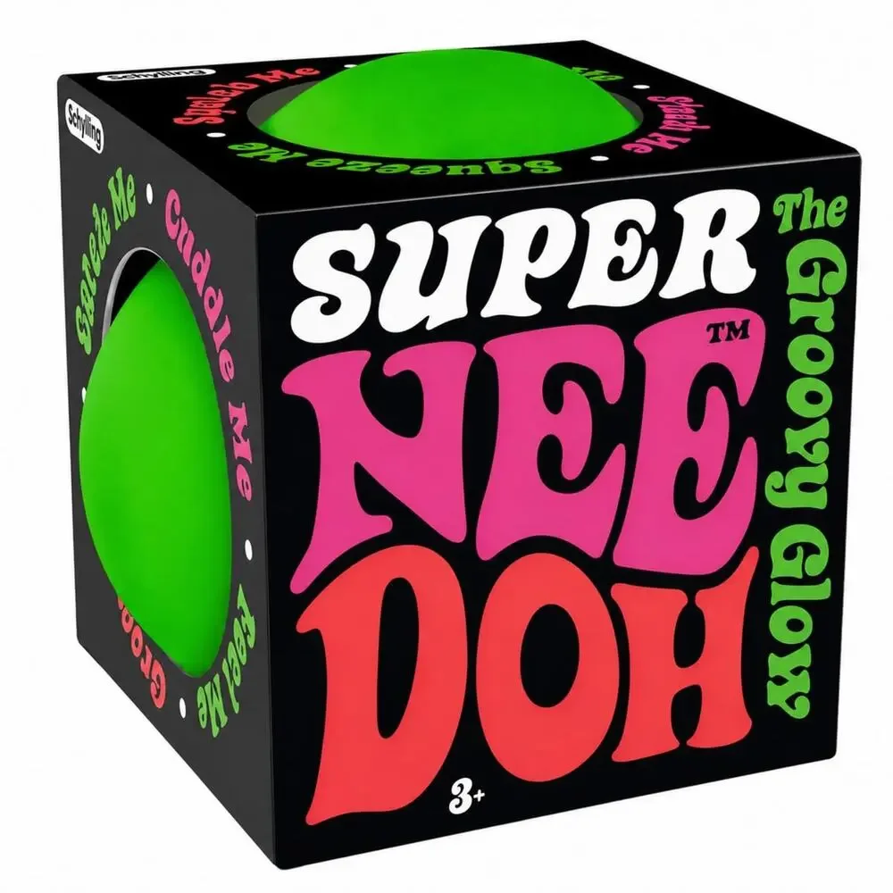 Super NeeDoh - The Groovy Glob | Giant Original Sensory Squish | GREEN - NIB!